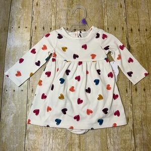 NWT Wonder Nation Heart Dress with Diaper Cover